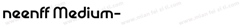 neenff Medium字体转换